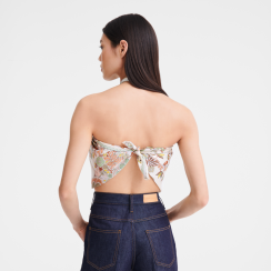 Hedvábný šátek - Silk scarf Longchamp Forêt