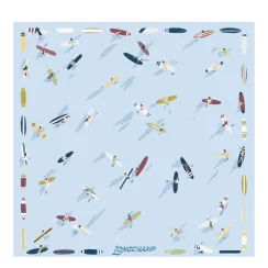 Šátek - Silk scarf EN ATTENDANT LA VAGUE