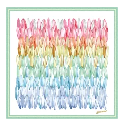 Hedvábný šátek -  Silk scarf Camaieu de surf