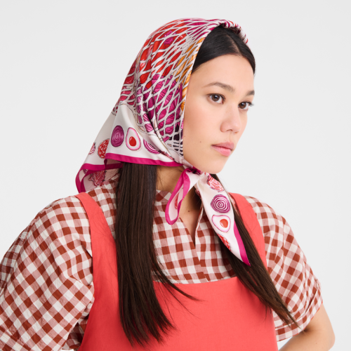 Hedvábný šátek - Silk scarf The Gourmet Mesh bag
