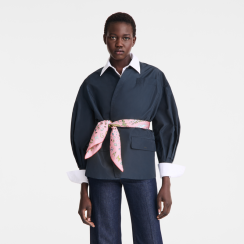 Hedvábný šátek - Silk scarf Longchamp Herbarium