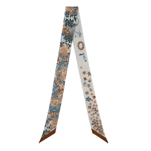 Hedvábný šátek - Hedband Collier de fleurs