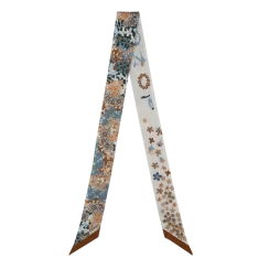 Hedvábný šátek - Hedband Collier de fleurs