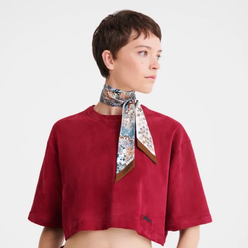 Hedvábný šátek - Hedband Collier de fleurs