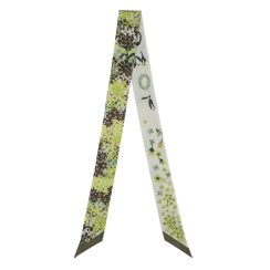 Hedvábný šátek - Headband Collier de fleurs